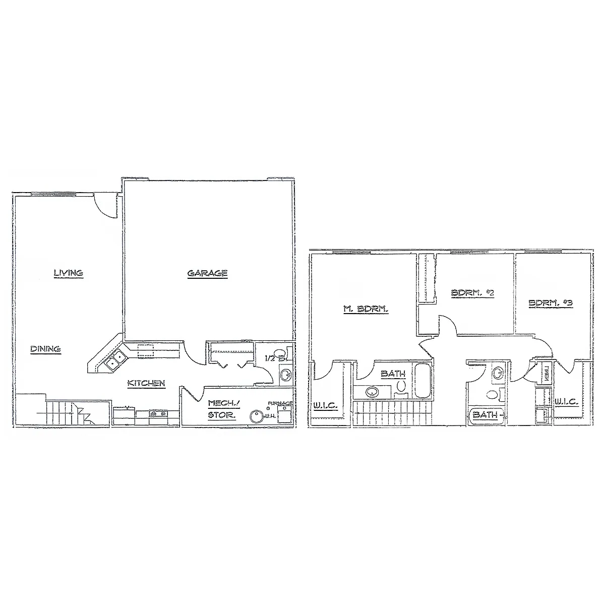 Floor plan 3 Bed 2 Bath | 1668 sqft