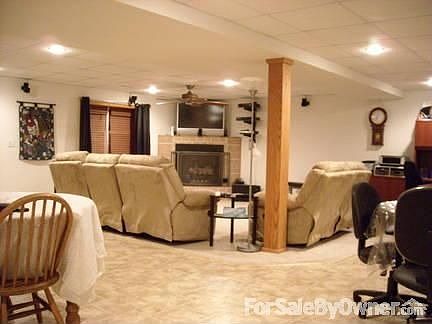 Finished Basement
						:
						Entertainment area w/ bonus area for pool table, poker table, etc. plus bath.