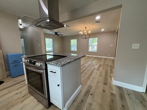 Kitchen with island