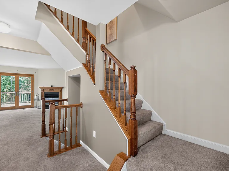 Stairway leading to bedrooms