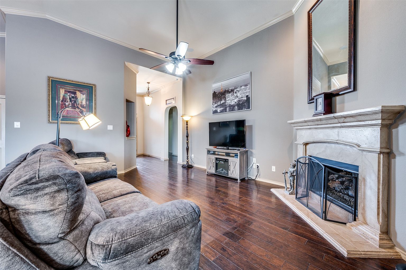 Spacious family home with kitchen and living area