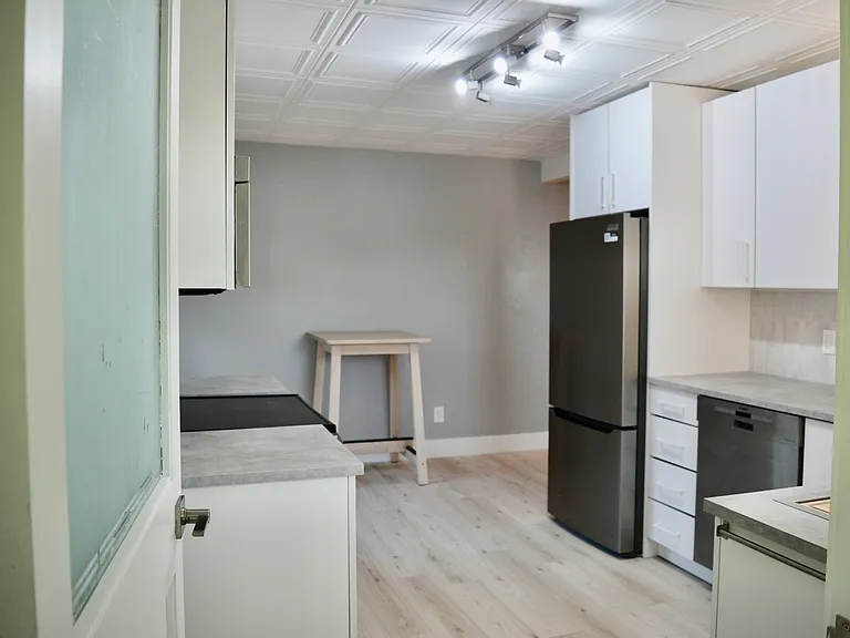 Entrance to the unit opens into the kitchen