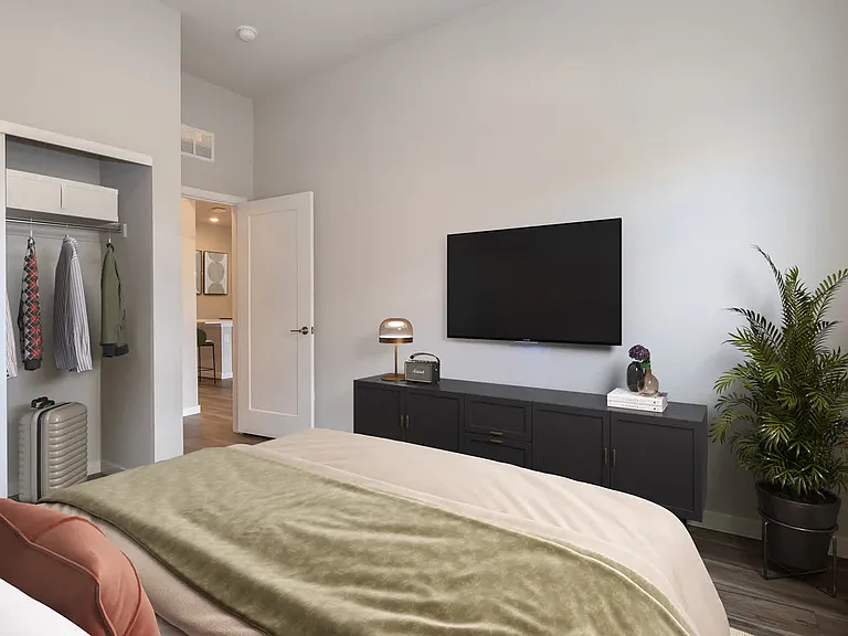 Bedroom with Hard Surface Flooring