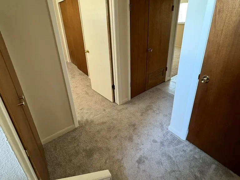 downstairs