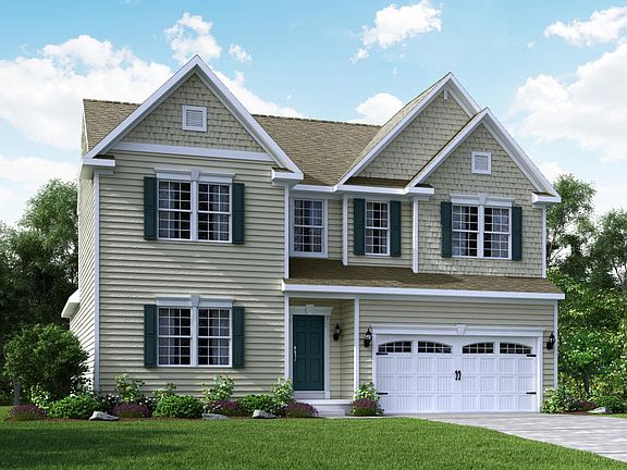 Elevation A Siding Facade with Opt Covered Porch Garage Door