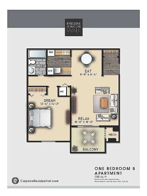 Floor plan 1B