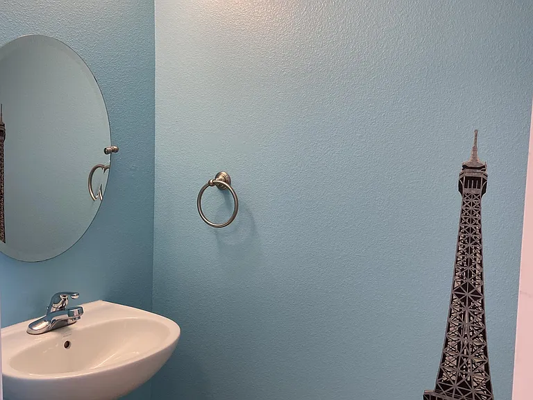 Half bath on lower lever