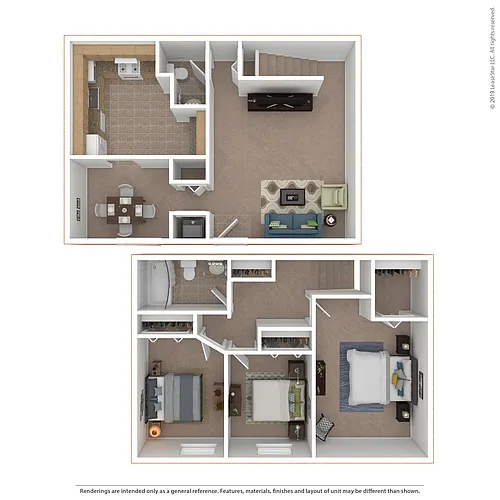 Floor plan 3x1.5 Townhome