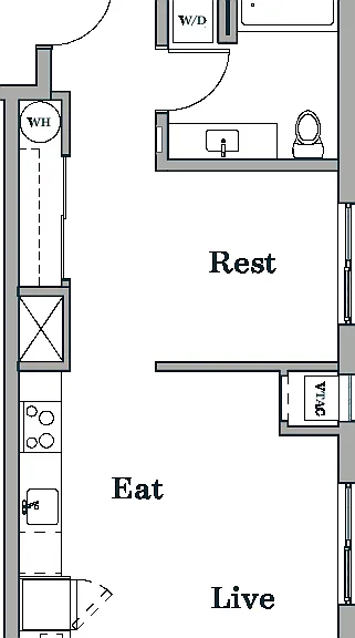 Studio A2 Floorplan Studio A2 Floorplan