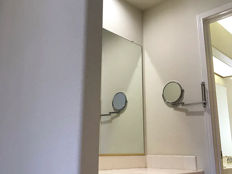 Vanity area in the master bathroom