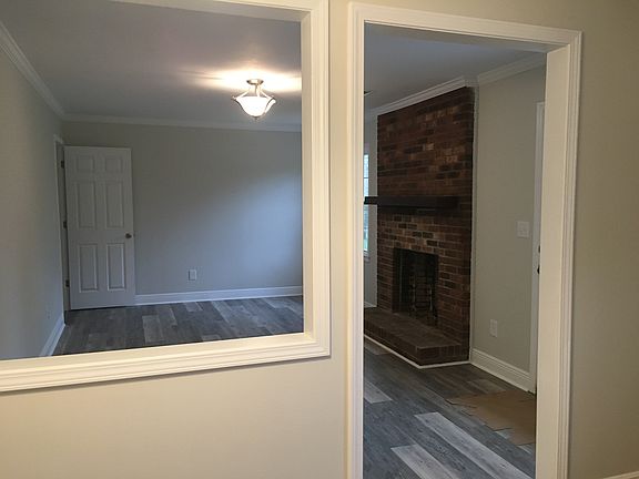 Looking from kitchen to den