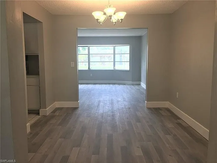 Large dining room connected to the kitchen, living room and family room