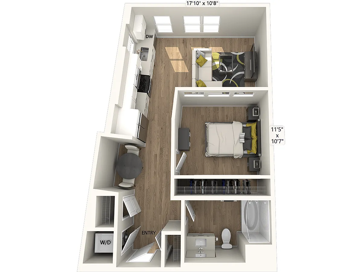 Floor plan S2-FinishI-644sf