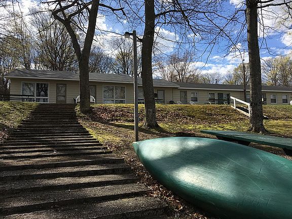Motel building from Lake