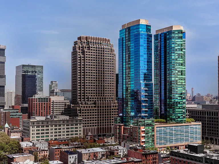 70 Greene Apartments and Jersey City Skyline