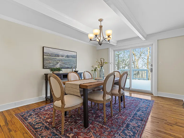 Dining room with access to the large deck