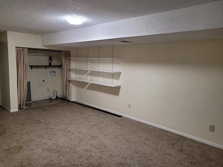 Finished basement with washer/dryer hook-up