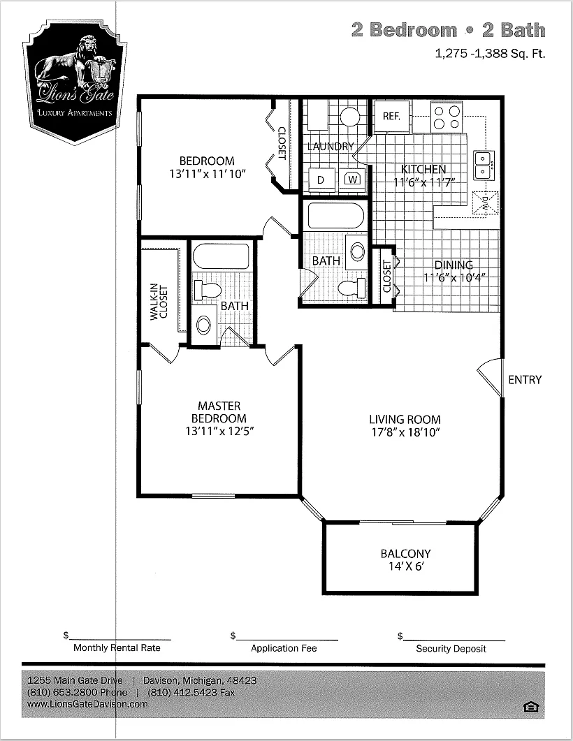 Floor plan 2 Bedroom