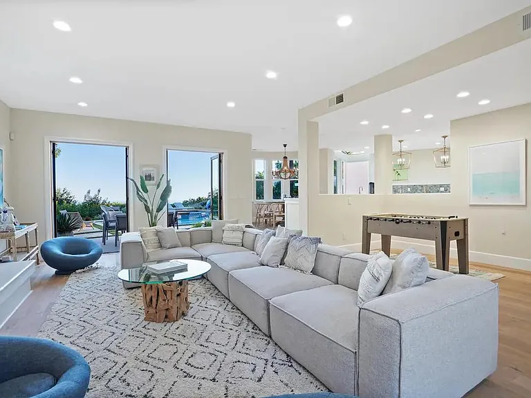 Gather around the second living space in the home for a movie or Sunday's game.