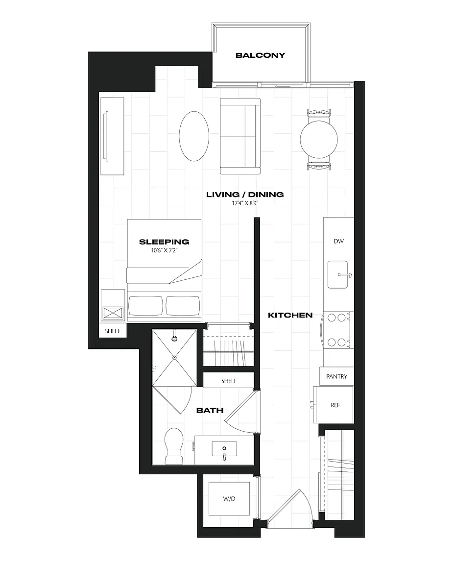 Floor plan Studio-A6.3