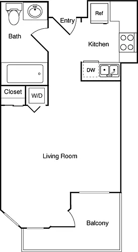 Floor plan Studio G