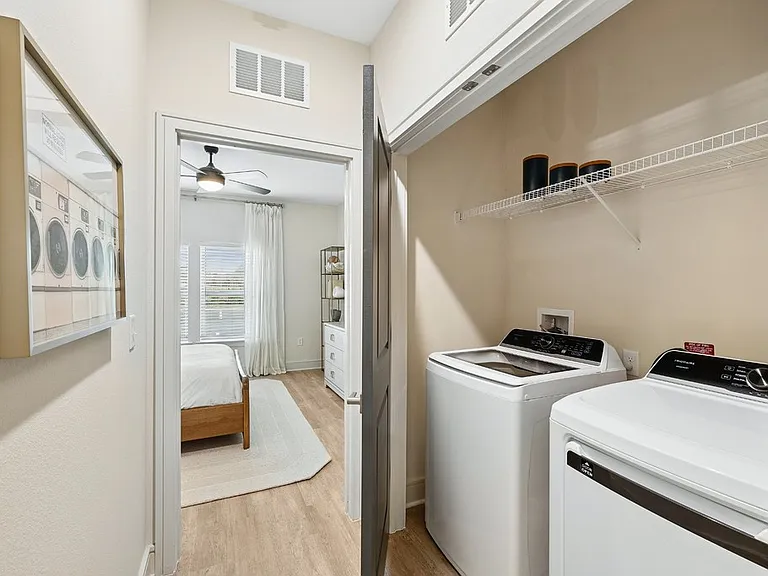 Laundry Room with Full-size Washer and Dryer