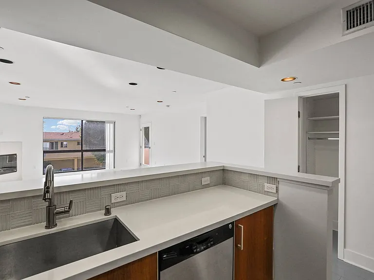 Kitchen Area with Hall Closet