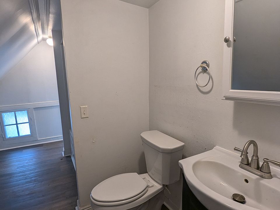 New toilet, plumbing and flooring.