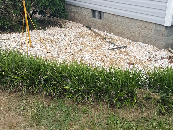 Rock Garden by front porch