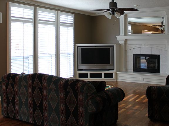 Family Room flooded with natural light