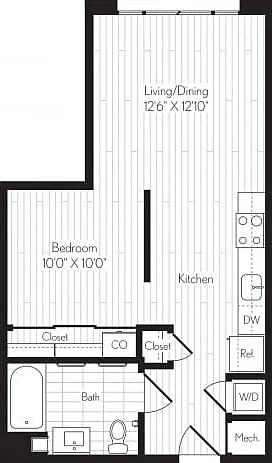 A02 One Bedroom A02 One Bedroom