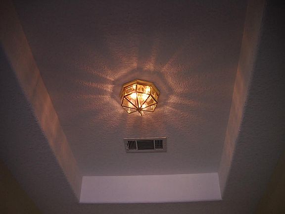 Coffered ceiling in entry