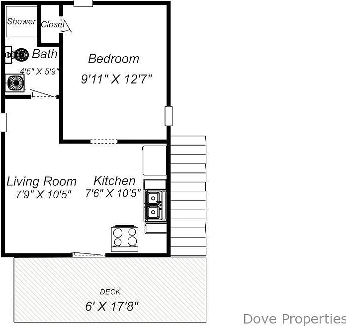 1 bed, 1.0 bath, 345 sqft, $850 — Photo 2