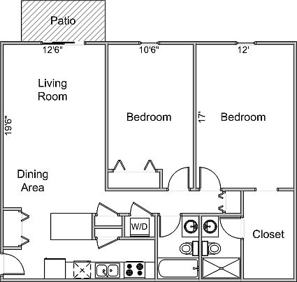 Main Floorplan For 5170 Anton Dr #3