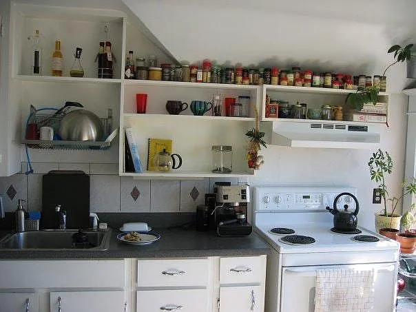 Kitchen spice rack/shelves
