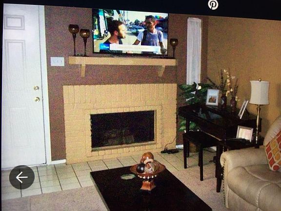 Fireplace and Living Area