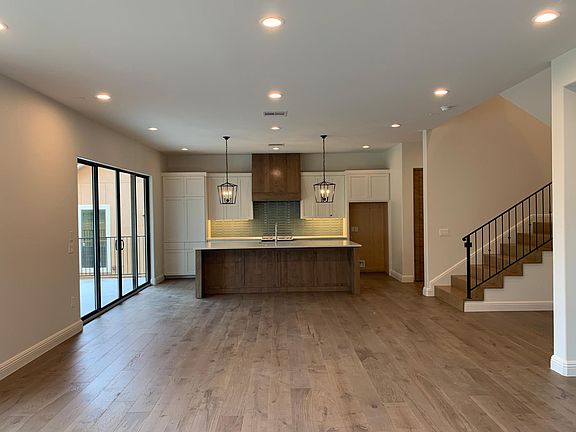 Kitchen with Gas Range (Fridge/Freezer also provided but not shown in photo)