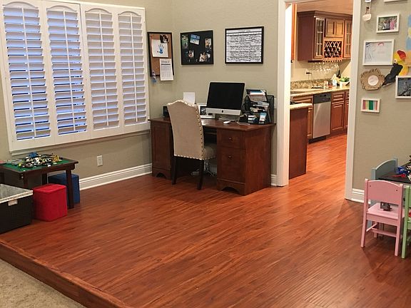 Dining room used as an office