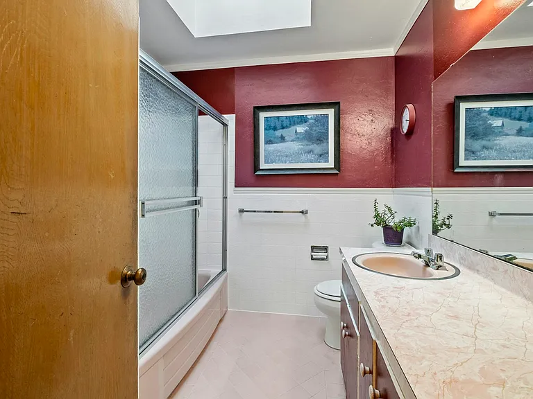 Hallway bathroom
