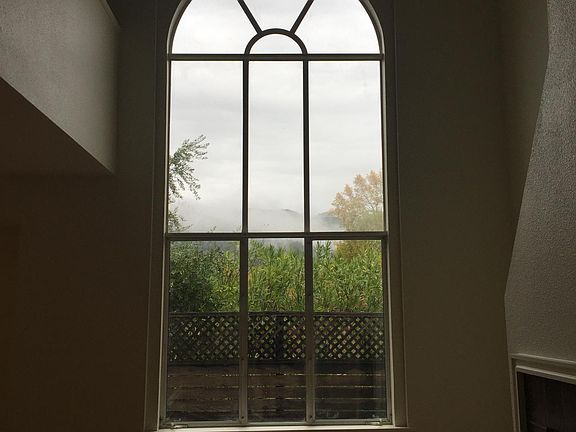 cathedral window in living room