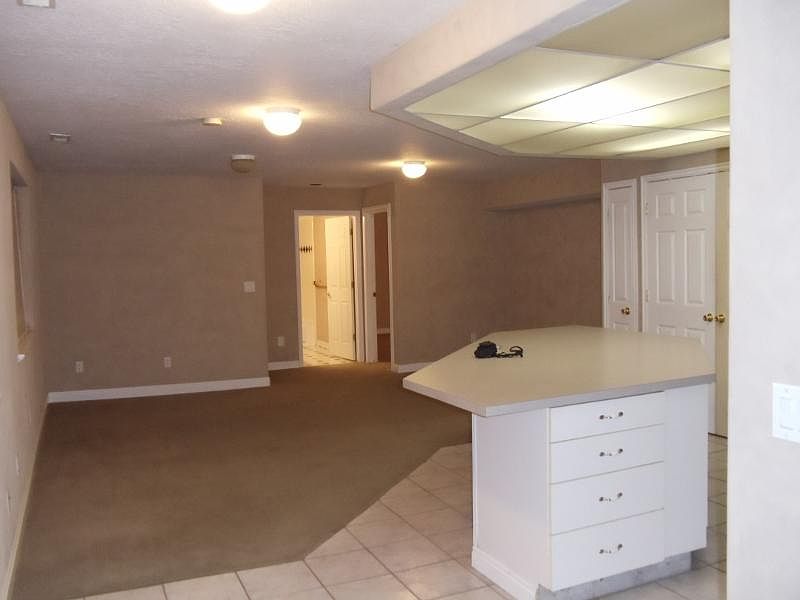 Kitchen and family room