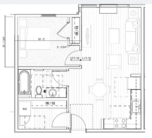Floor plan 1 Bedroom
