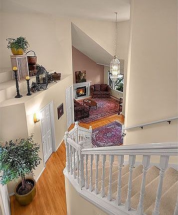 Staircase view of Entry Hall