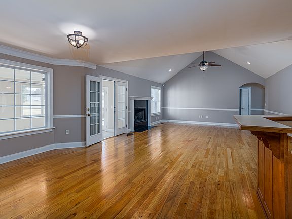 View from dining wall to far wall of living room