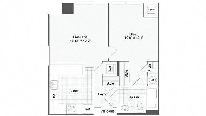 Floor plan Amherst