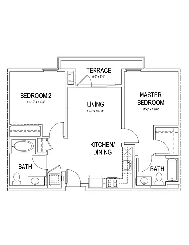 Floor plan B2-R