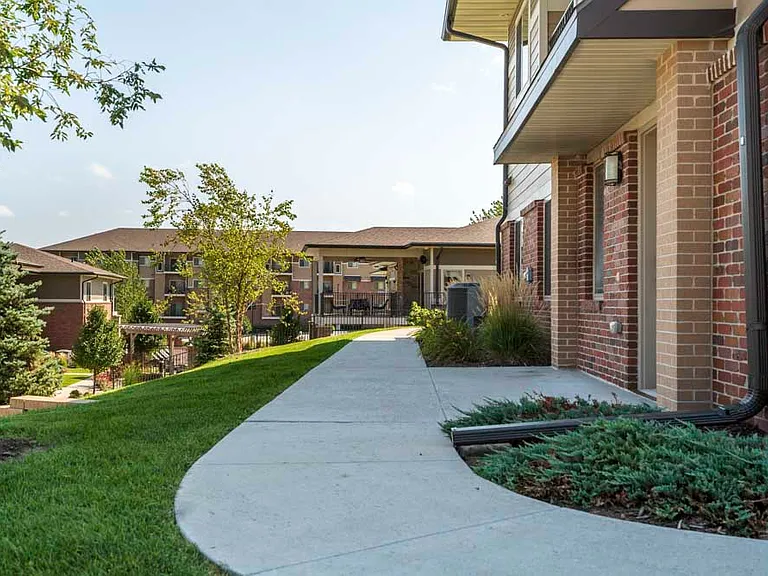 Villa homes offer private exterior entries. .