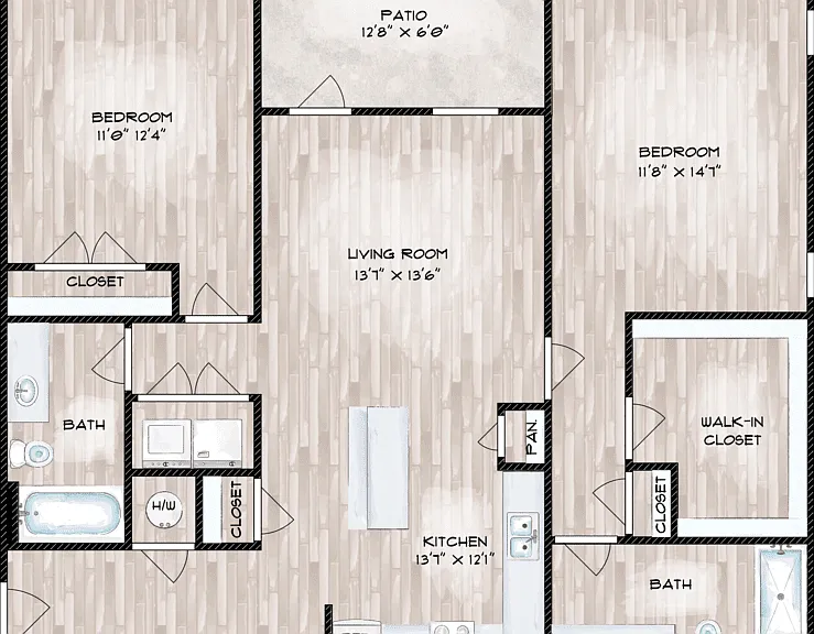2B Floorplan Diagram