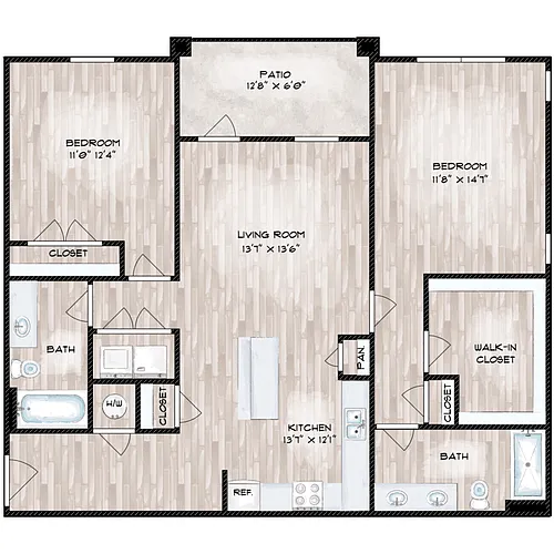 Floor plan 2B "Positano"