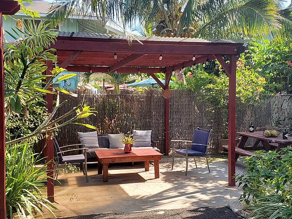 Beautiful tropical patio.